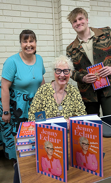 Jenny Eclair with the Curious Cat Bookshop