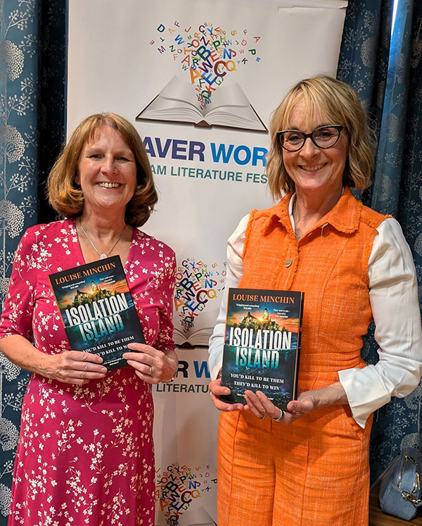 Louise Minchin with Lynn Pegler