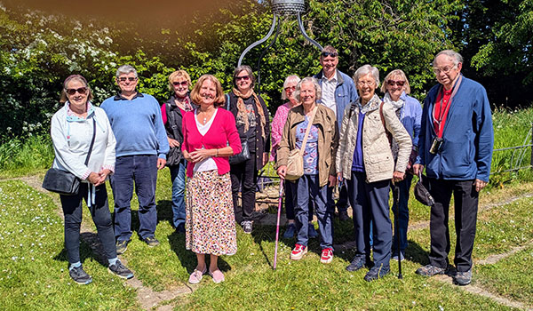 Lynn Pegler leads a Lewis  Carroll tour  to his Daresbury birthplace